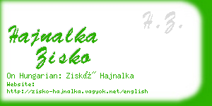 hajnalka zisko business card